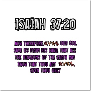 Isaiah 37:20 Posters and Art